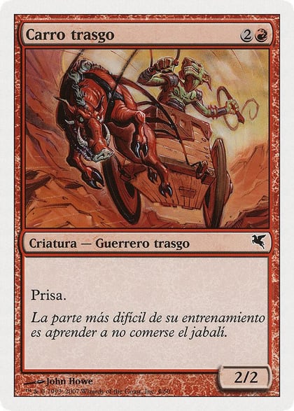 Goblin Chariot (Spanish) - "Carro trasgo", Magic Encyclopedia 2005 (Salvat/Hachette) I4