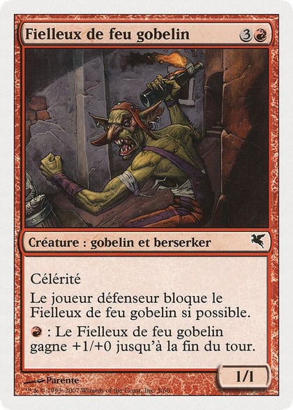 Goblin Fire Fiend (French) - "Fielleux de feu gobelin", Magic Encyclopedia 2005 (Salvat/Hachette) I5