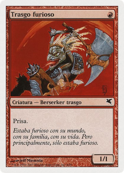 Raging Goblin (Spanish) - "Trasgo furioso", Magic Encyclopedia 2005 (Salvat/Hachette) I6