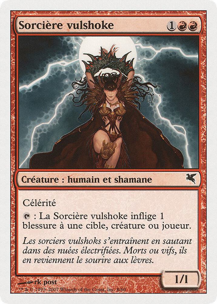 Vulshok Sorcerer (French) - "Sorcière vulshoke", Magic Encyclopedia 2005 (Salvat/Hachette) I8