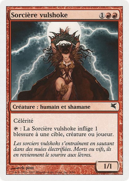 Vulshok Sorcerer (French) - "Sorcière vulshoke", Magic Encyclopedia 2005 (Salvat/Hachette) I8
