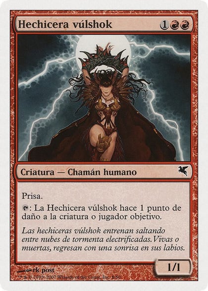 Vulshok Sorcerer (Spanish) - "Hechicera vúlshok", Magic Encyclopedia 2005 (Salvat/Hachette) I8