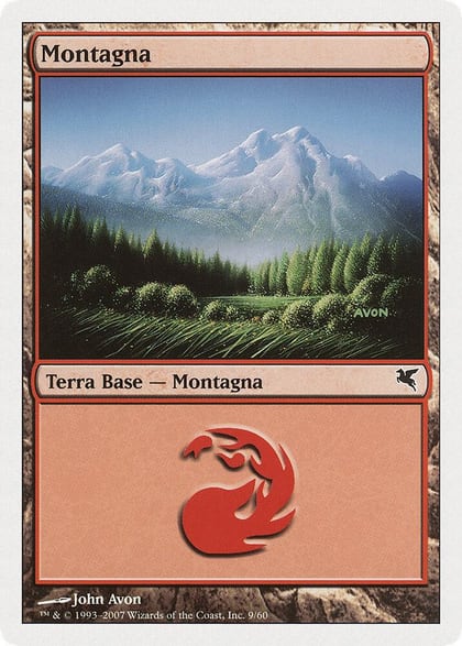 Mountain (Italian) - "Montagna" (I9), Magic Encyclopedia 2005 (Salvat/Hachette) I9
