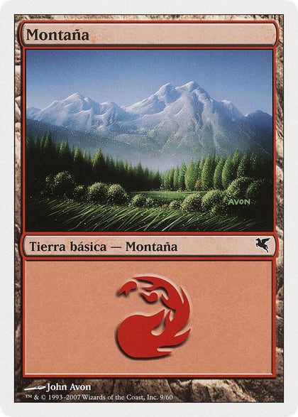 Mountain (Spanish) - "Montana" (I9), Magic Encyclopedia 2005 (Salvat/Hachette) I9