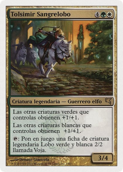 Tolsimir Wolfblood (Spanish) - "Tolsimir Sangrelobo", Magic Encyclopedia 2005 (Salvat/Hachette) J1