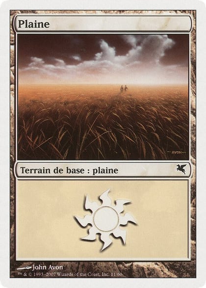Plains (French) - "Plaine" (J11), Magic Encyclopedia 2005 (Salvat/Hachette) J11