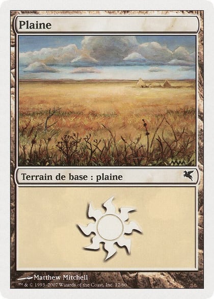Plains (French) - "Plaine" (J12), Magic Encyclopedia 2005 (Salvat/Hachette) J12