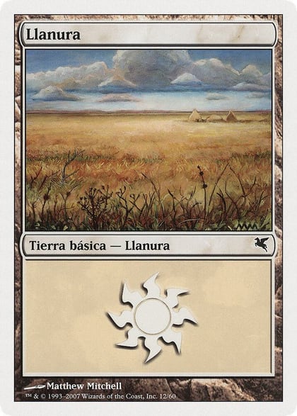 Plains (Spanish) - "Llanura" (J12), Magic Encyclopedia 2005 (Salvat/Hachette) J12