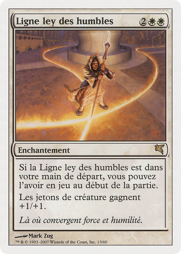 Leyline of the Meek (French) - "Ligne ley des humbles", Magic Encyclopedia 2005 (Salvat/Hachette) J13