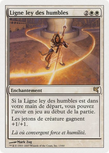 Leyline of the Meek (French) - "Ligne ley des humbles", Magic Encyclopedia 2005 (Salvat/Hachette) J13