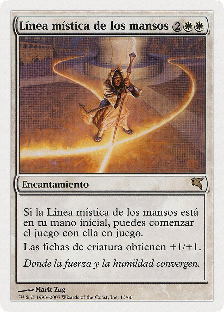 Leyline of the Meek (Spanish) - "Linea mistica de los mansos", Magic Encyclopedia 2005 (Salvat/Hachette) J13