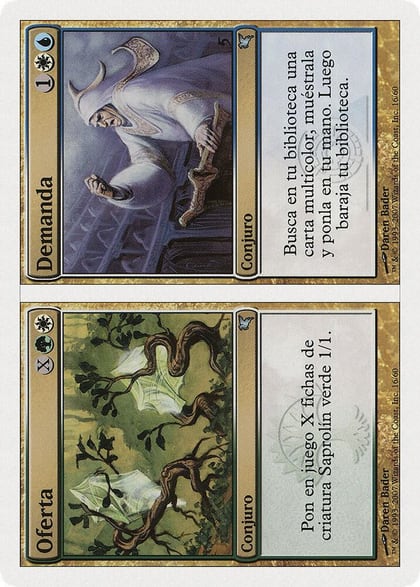 Supply // Demand (Spanish) - "Oferta // Demanda" (J16), Magic Encyclopedia 2005 (Salvat/Hachette) J16
