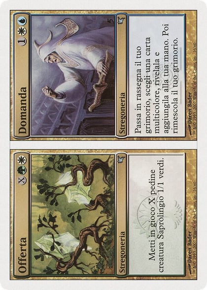 Supply // Demand (Italian) - "Offerta // Domanda" (J16), Magic Encyclopedia 2005 (Salvat/Hachette) J16