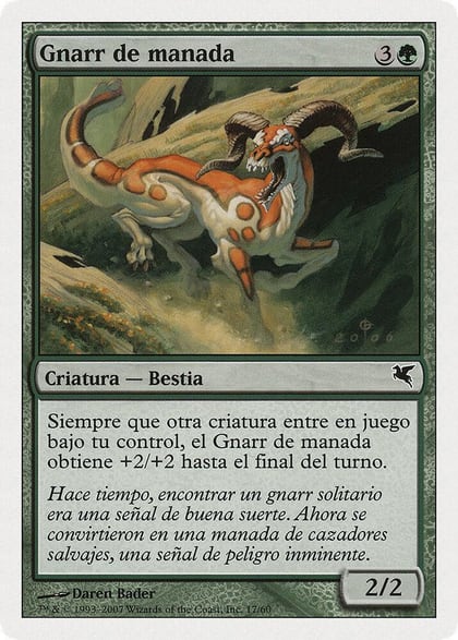 Herd Gnarr (Spanish) - "Gnarr de manada", Magic Encyclopedia 2005 (Salvat/Hachette) J17
