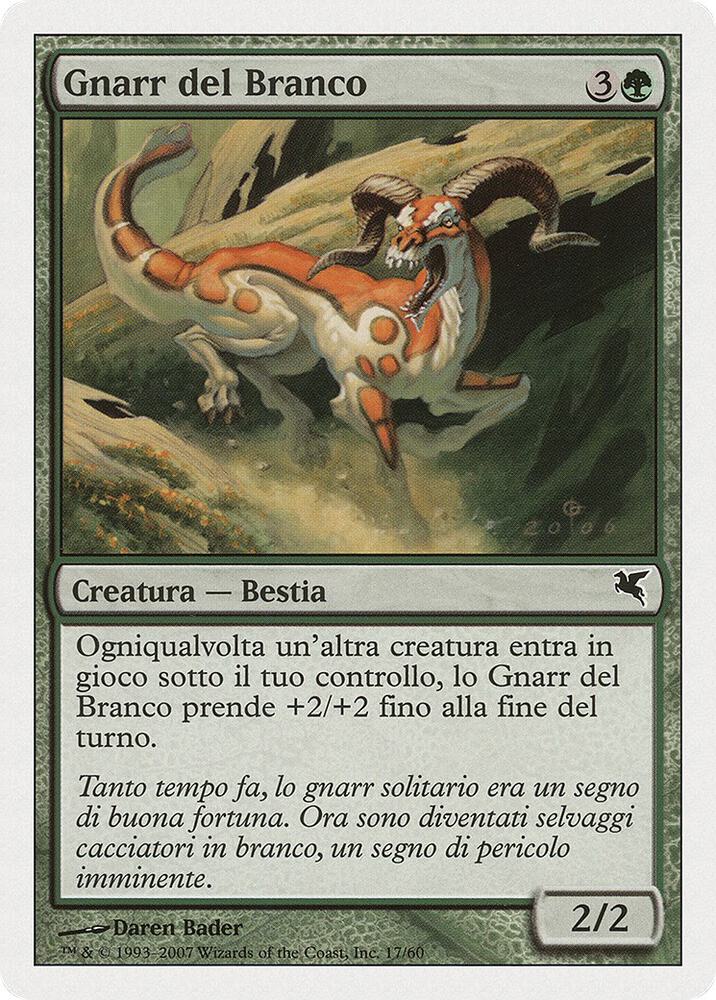 Herd Gnarr (Italian) - "Gnarr del Branco", Magic Encyclopedia 2005 (Salvat/Hachette) J17
