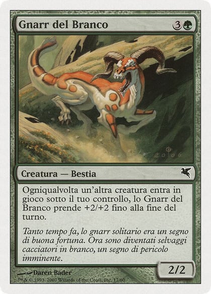 Herd Gnarr (Italian) - "Gnarr del Branco", Magic Encyclopedia 2005 (Salvat/Hachette) J17