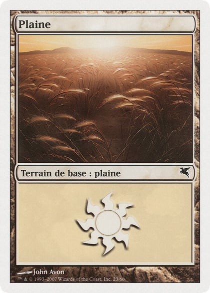 Plains (French) - "Plaine" (J23), Magic Encyclopedia 2005 (Salvat/Hachette) J23