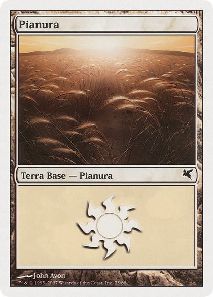 Plains (Spanish) - "Llanura" (J23), Magic Encyclopedia 2005 (Salvat/Hachette) J23