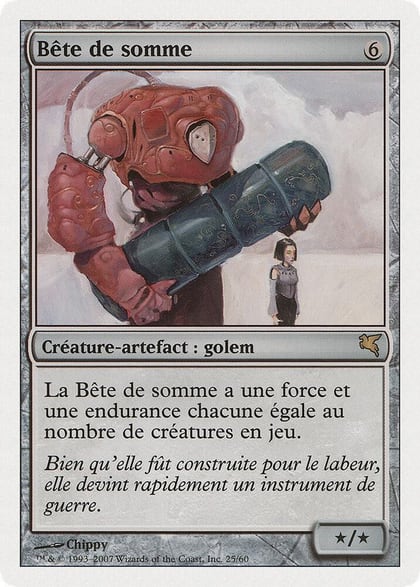 Beast of Burden (French) - "Bete de somme", Magic Encyclopedia 2005 (Salvat/Hachette) J25