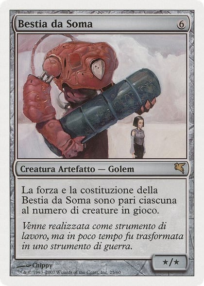 Beast of Burden (Italian) - "Bestia da Soma", Magic Encyclopedia 2005 (Salvat/Hachette) J25