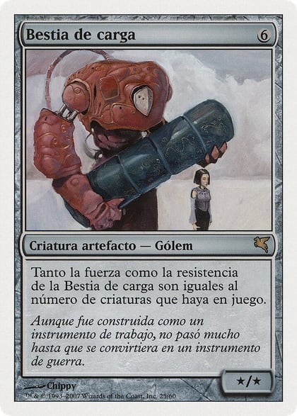 Beast of Burden (Spanish) - "Bestia de carga", Magic Encyclopedia 2005 (Salvat/Hachette) J25
