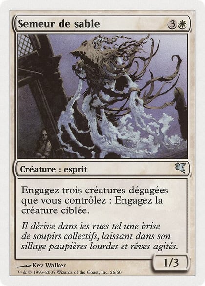 Sandsower (French) - "Semeur de sable" (J26), Magic Encyclopedia 2005 (Salvat/Hachette) J26