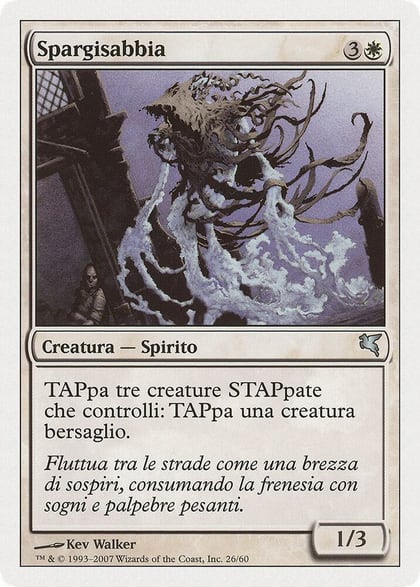 Sandsower (Italian) - "Spargisabbia" (J26), Magic Encyclopedia 2005 (Salvat/Hachette) J26