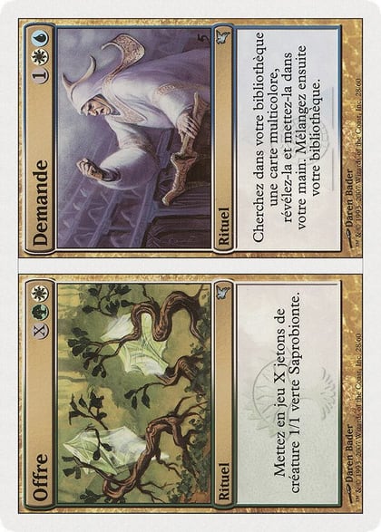 Supply // Demand (French) - "Offre // Demande" (J28), Magic Encyclopedia 2005 (Salvat/Hachette) J28