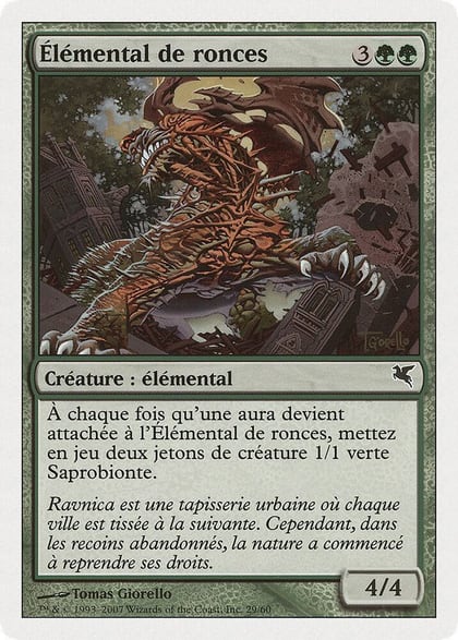 Bramble Elemental (French) - "Elemental de ronces", Magic Encyclopedia 2005 (Salvat/Hachette) J29