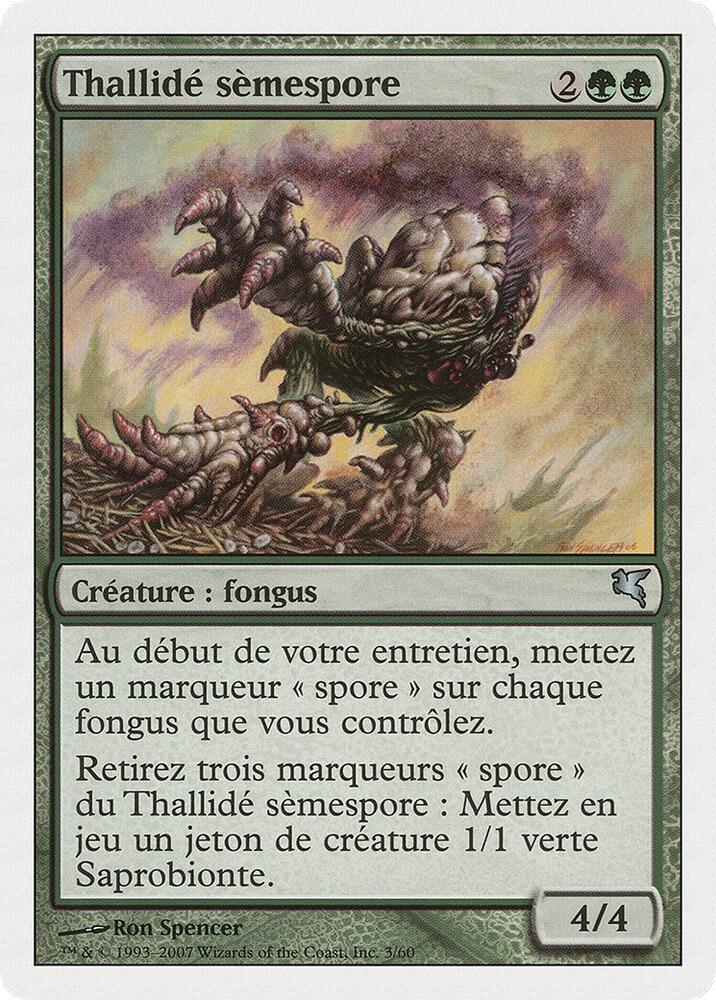 Sporesower Thallid (French) - "Thallide semespore", Magic Encyclopedia 2005 (Salvat/Hachette) J3