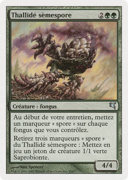 Sporesower Thallid (French) - "Thallide semespore", Magic Encyclopedia 2005 (Salvat/Hachette) J3