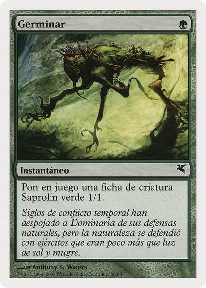 Sprout (Spanish) - "Germinar" (J30), Magic Encyclopedia 2005 (Salvat/Hachette) J30