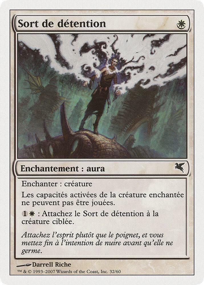 Detainment Spell (French) - "Sort de detention", Magic Encyclopedia 2005 (Salvat/Hachette) J32