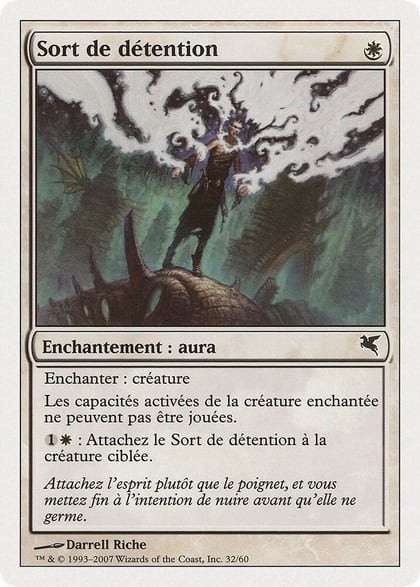 Detainment Spell (French) - "Sort de detention", Magic Encyclopedia 2005 (Salvat/Hachette) J32