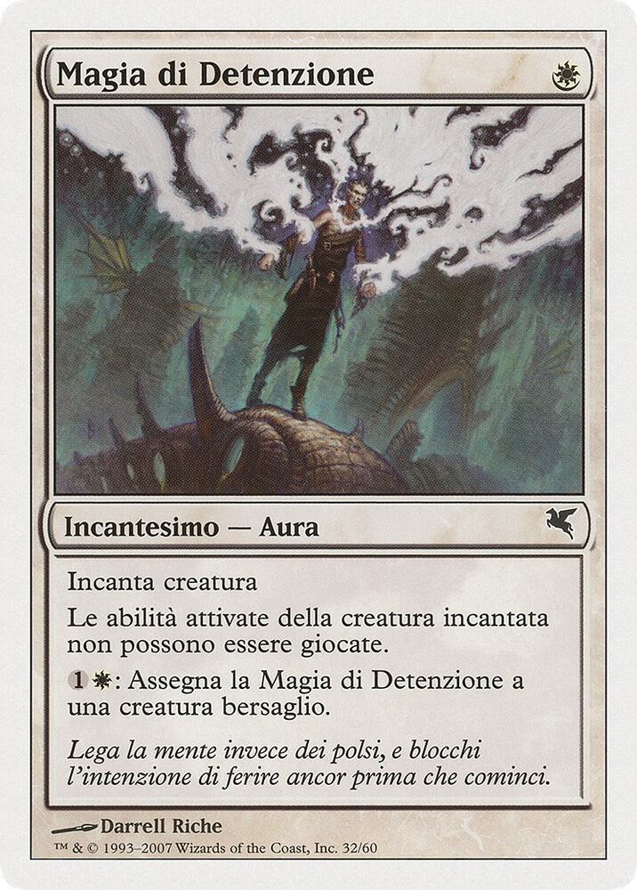 Detainment Spell (Italian) - "Magia di Detenzione", Magic Encyclopedia 2005 (Salvat/Hachette) J32