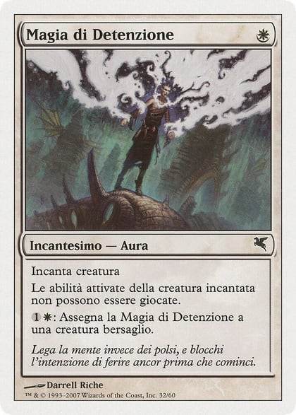 Detainment Spell (Italian) - "Magia di Detenzione", Magic Encyclopedia 2005 (Salvat/Hachette) J32
