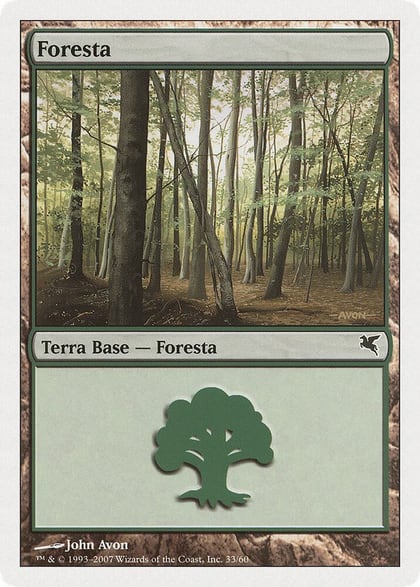 Forest (Italian) - "Foresta" (J33), Magic Encyclopedia 2005 (Salvat/Hachette) J33