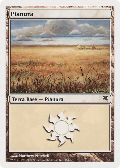 Plains (Italian) - "Pianura" (J36), Magic Encyclopedia 2005 (Salvat/Hachette) J36