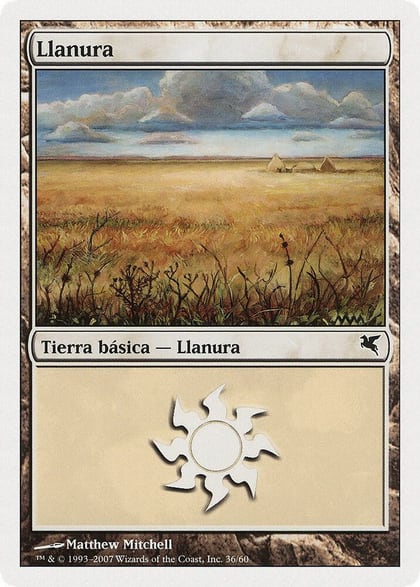 Plains (Spanish) - "Llanura" (J36), Magic Encyclopedia 2005 (Salvat/Hachette) J36