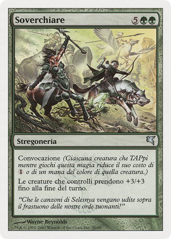 Overwhelm (Italian) - "Soverchiare", Magic Encyclopedia 2005 (Salvat/Hachette) J39