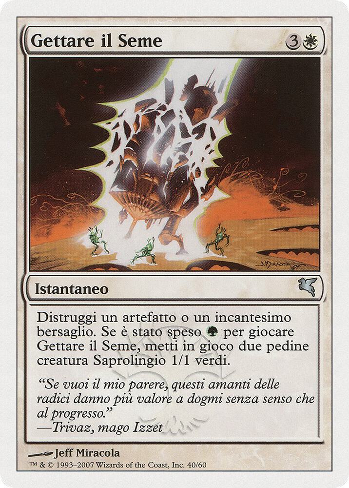 Seed Spark (Italian) - "Gettare il Seme", Magic Encyclopedia 2005 (Salvat/Hachette) J40
