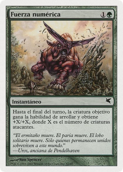 Strength in Numbers (Spanish) - "Fuerza numérica" (J42), Magic Encyclopedia 2005 (Salvat/Hachette) J42