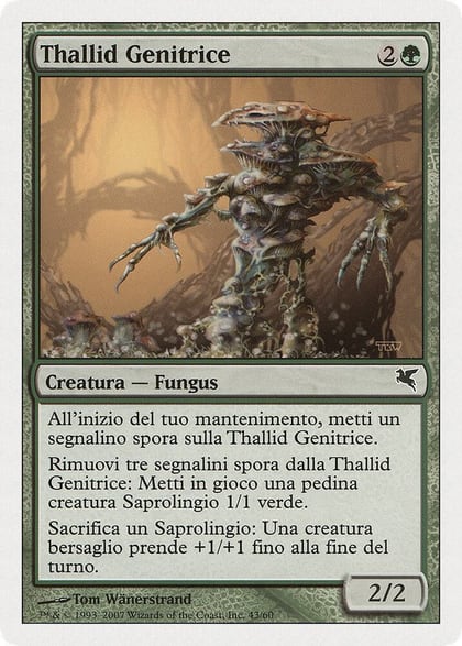 Thallid Germinator (Italian) - "Thallid Genitrice" (J43), Magic Encyclopedia 2005 (Salvat/Hachette) J43