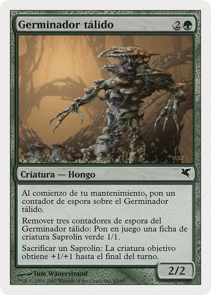 Thallid Germinator (Spanish) - "Germinador talido" (J43), Magic Encyclopedia 2005 (Salvat/Hachette) J43