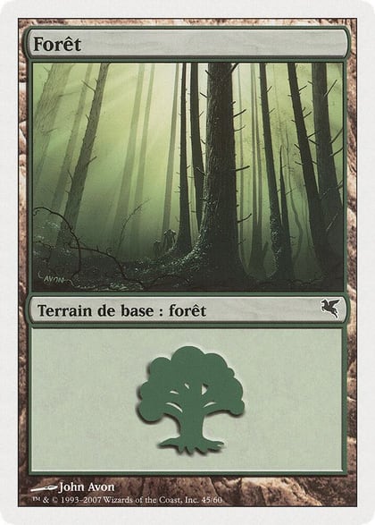 Forest (French) - "Foret" (J45), Magic Encyclopedia 2005 (Salvat/Hachette) J45