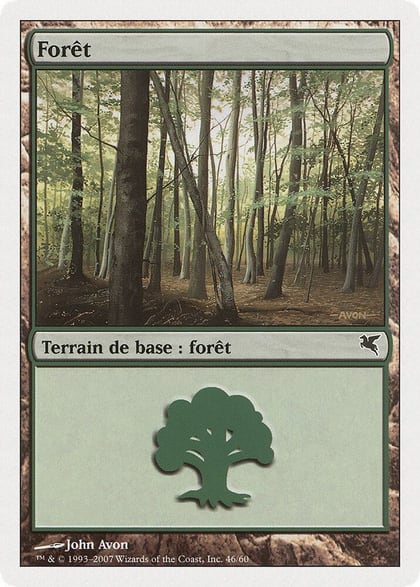Forest (French) - "Foret" (J46), Magic Encyclopedia 2005 (Salvat/Hachette) J46