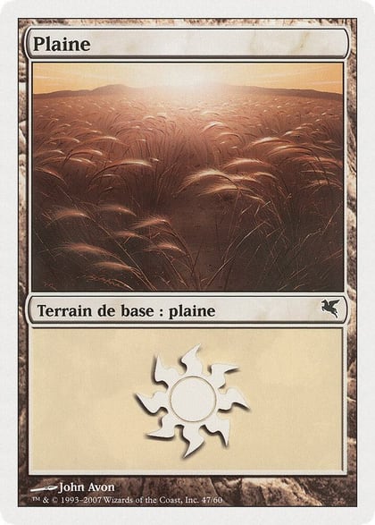 Plains (French) - "Plaine" (J47), Magic Encyclopedia 2005 (Salvat/Hachette) J47