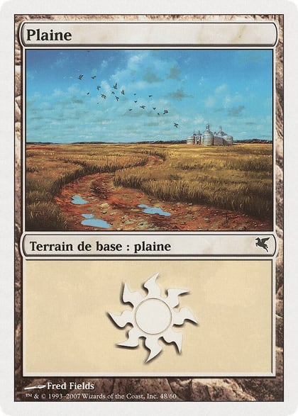 Plains (French) - "Plaine" (J48), Magic Encyclopedia 2005 (Salvat/Hachette) J48