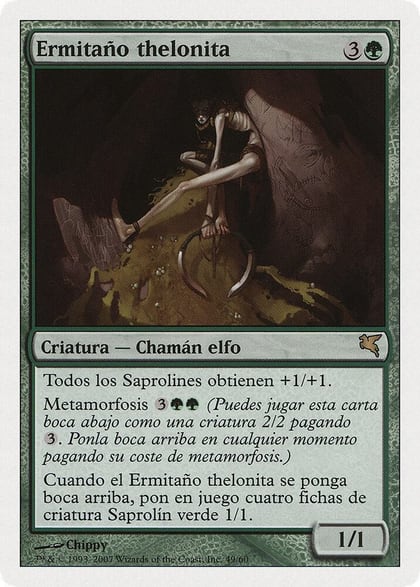 Thelonite Hermit (Spanish) - "Ermitano thelonita", Magic Encyclopedia 2005 (Salvat/Hachette) J49