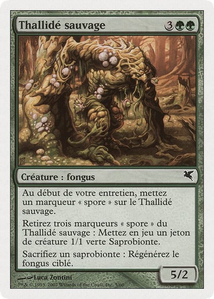 Savage Thallid (French) - "Thallide sauvage" (J5), Magic Encyclopedia 2005 (Salvat/Hachette) J5